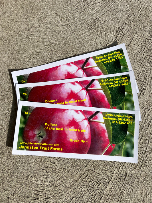 Johnston Fruit Farms Gift Card